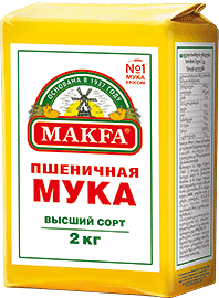 Мука пшеничная высший сорт Makfa 2 кг. *6шт