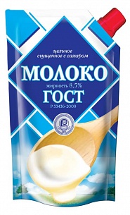 Молоко сгущеное ГОСТ  Верховский МЗК 270 гр., д/пак