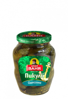 Огурчики Пикули Одесские Дядя Ваня 350 гр.
