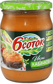 Икра из кабачков Шесть соток  510 гр