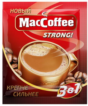 Напиток кофейный растворимый Strong MacCoffee 3 в 1 *10шт