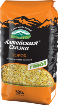 Горох колотый шлифованный Алтайская сказка 800 гр.